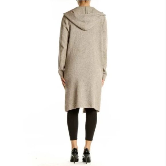 Korye Long Oversized Open Front Hooded Cardigan - Picture 2 of 3
